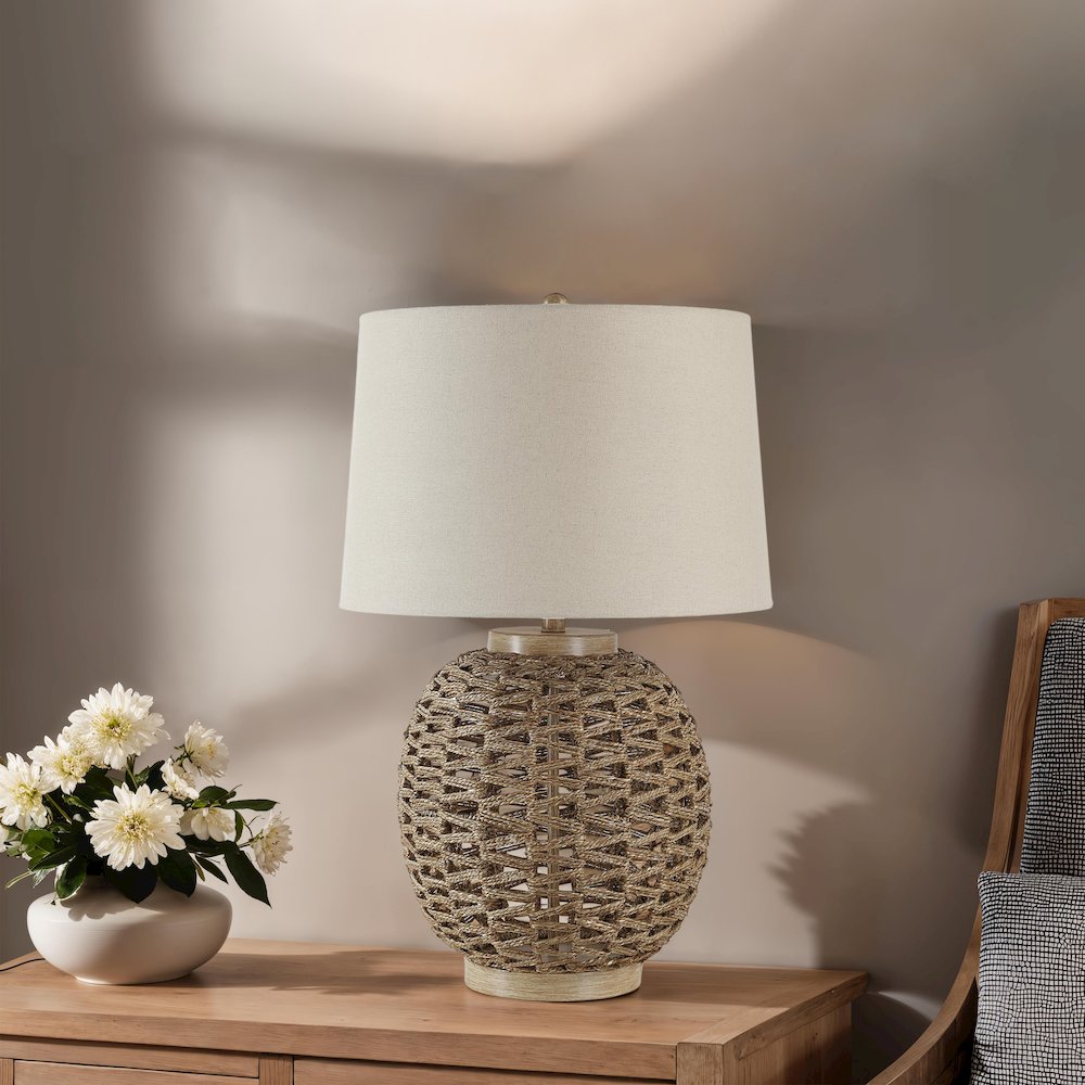 Noa 29" Height Table Lamp, Brown. Picture 2