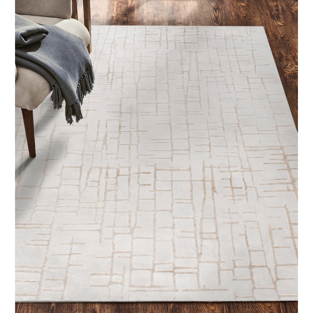 ARIELLA Grey/Beige 10 x 13 Indoor Rug. Picture 7