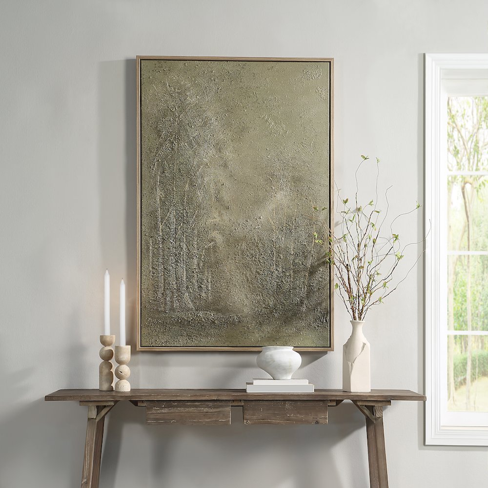 Lipton 60" H x 40" W Canvas Art, Green. Picture 2