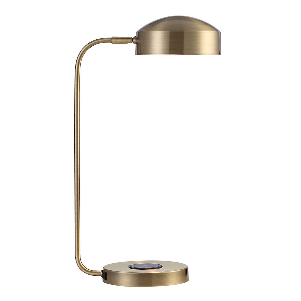 Riesco 22.5" Length Desk Lamp, Antique Brass. Picture 3
