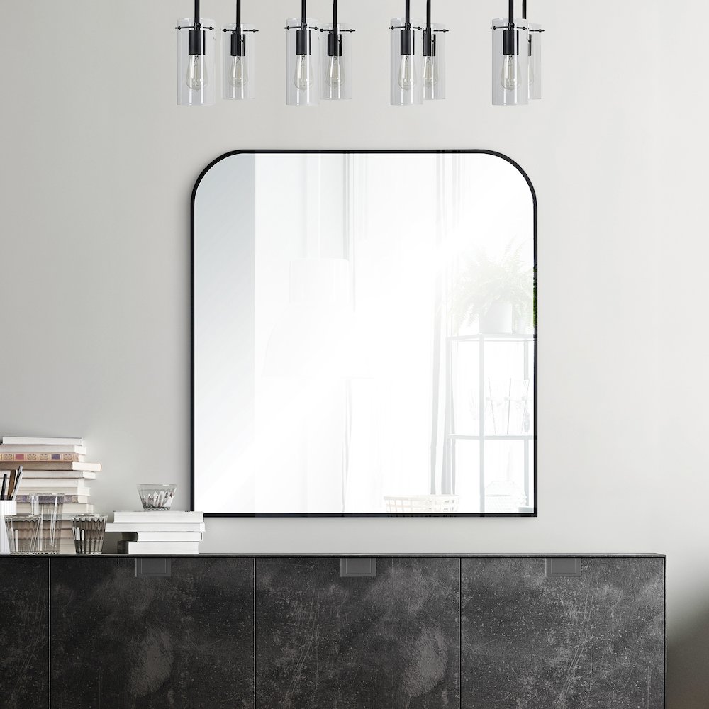 Luka 38 in. x 40 in. Irregular Framed Mirror. Picture 7