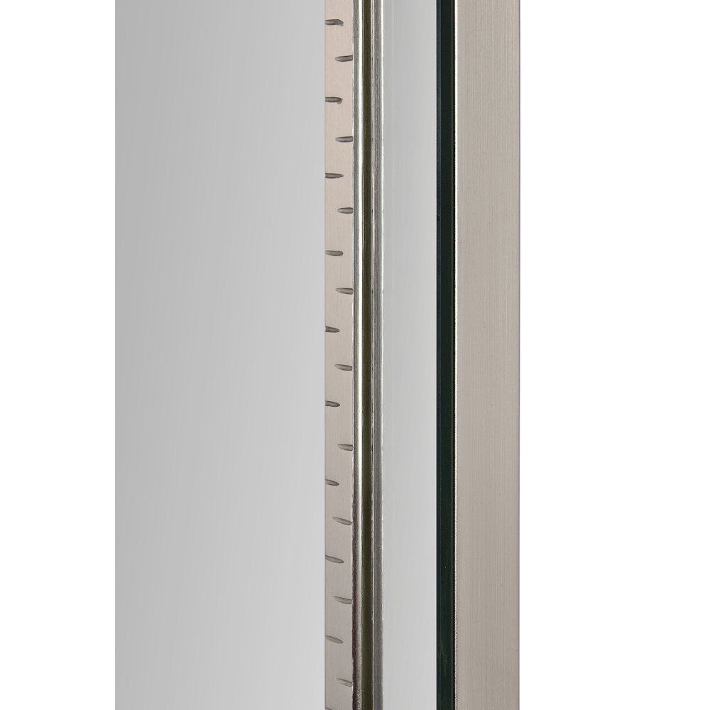 Stanton 24" Tall Rectangle Wall Mirror, Grey. Picture 5