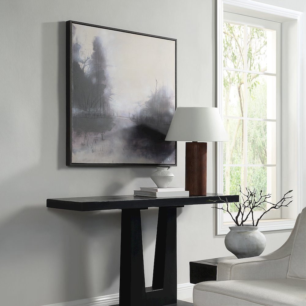 Spencer 40" H x 40" W Canvas Art, White. Picture 2