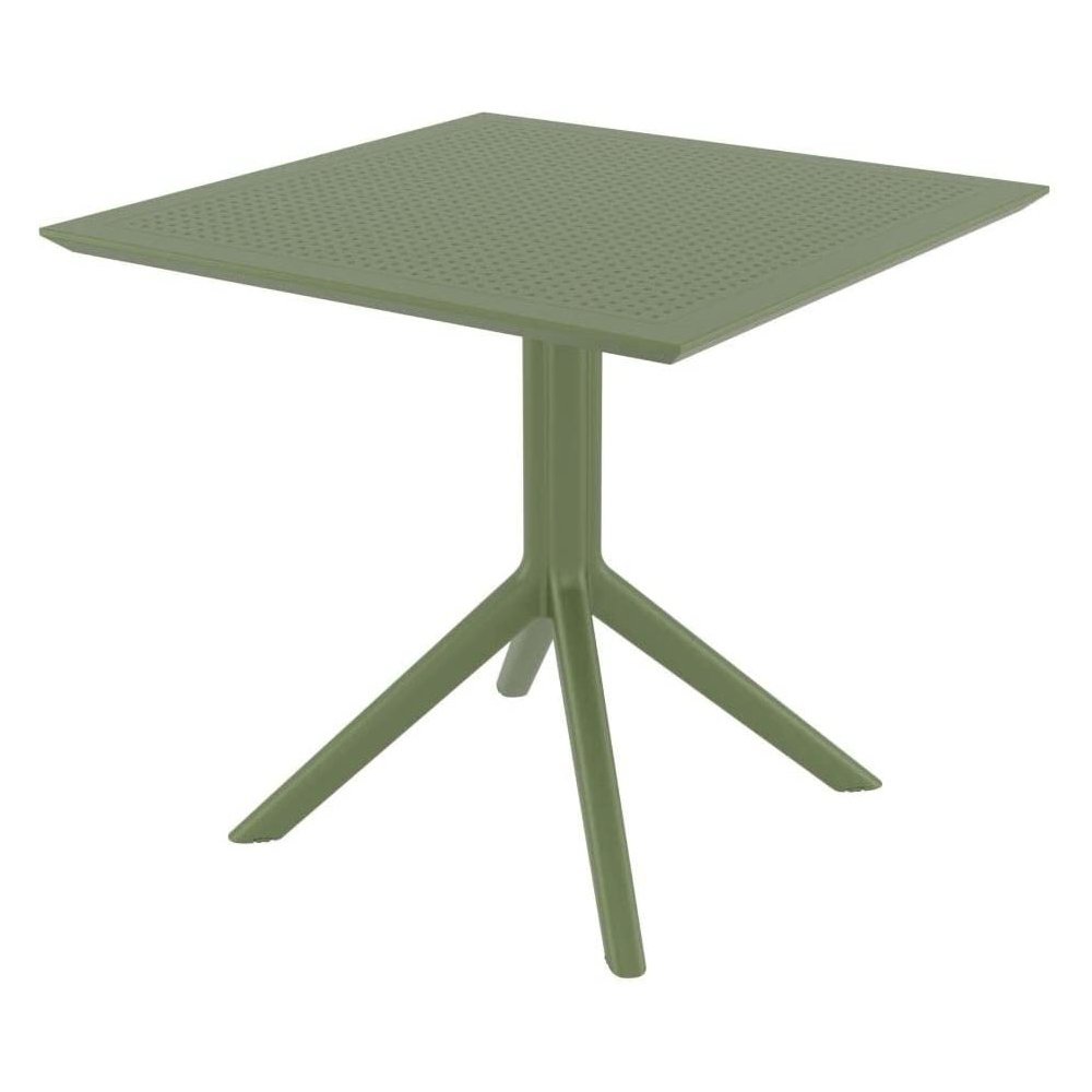 Sky Square Table 31 inch Olive Green. Picture 1