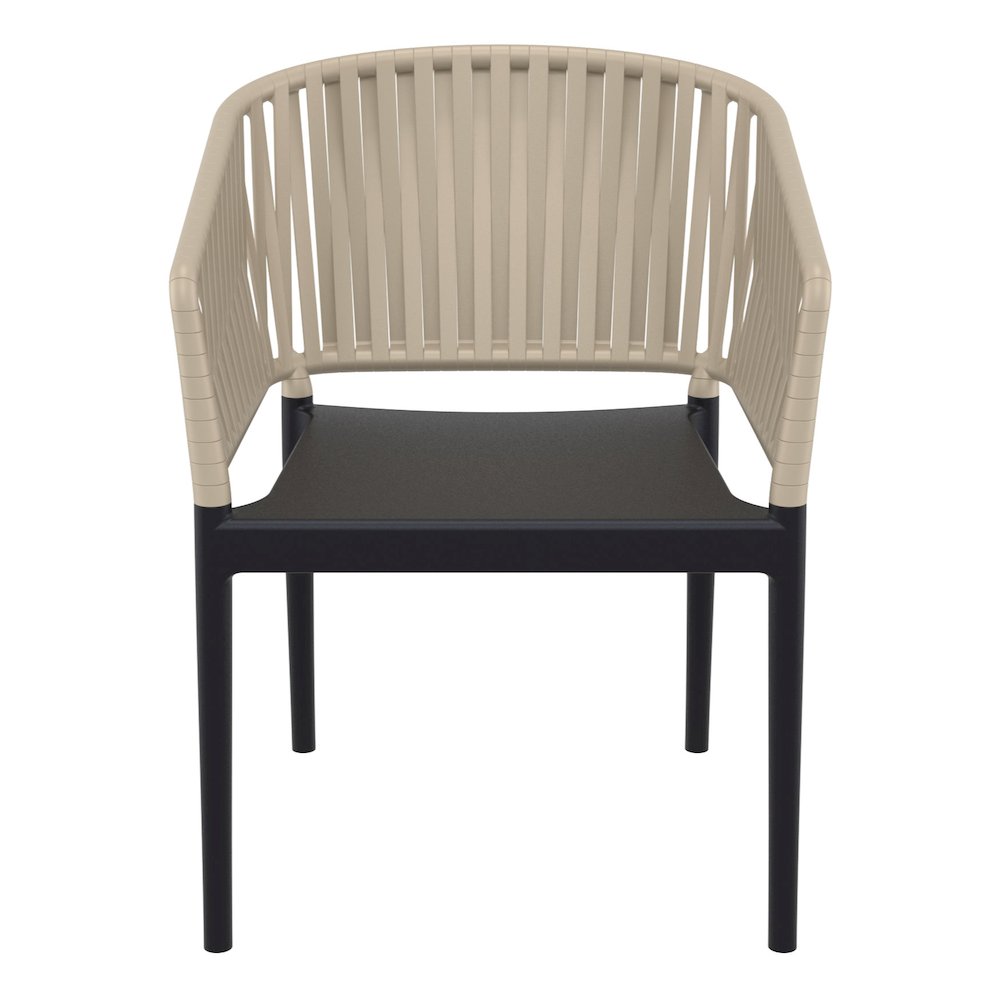 Portofino Armchair Black-Taupe. Picture 5