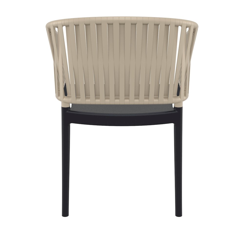 Portofino Armchair Black-Taupe. Picture 4