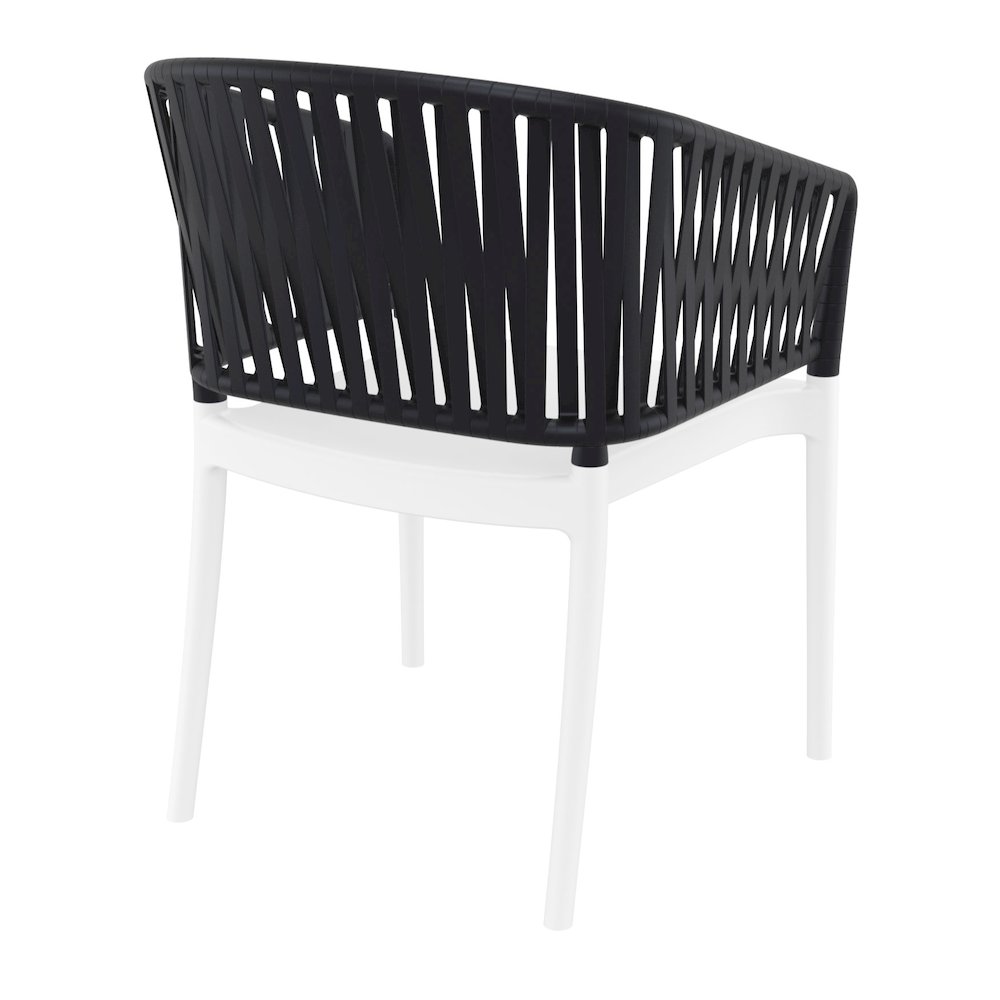 Portofino Armchair White-Black. Picture 5