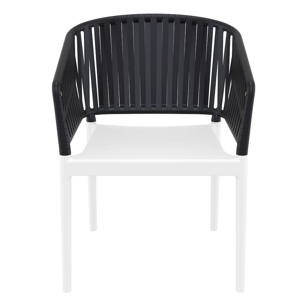 Portofino Armchair White-Black. Picture 2