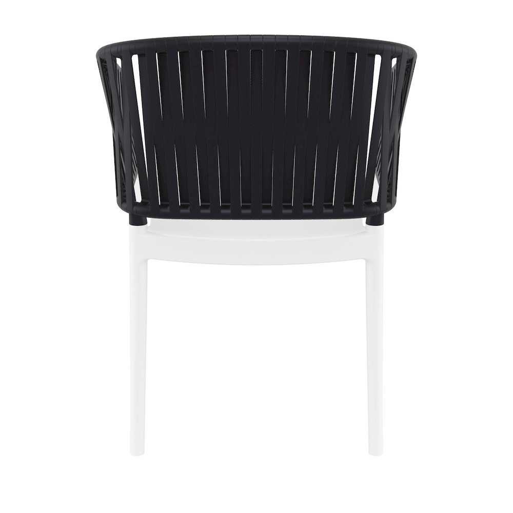 Portofino Armchair White-Black. Picture 1
