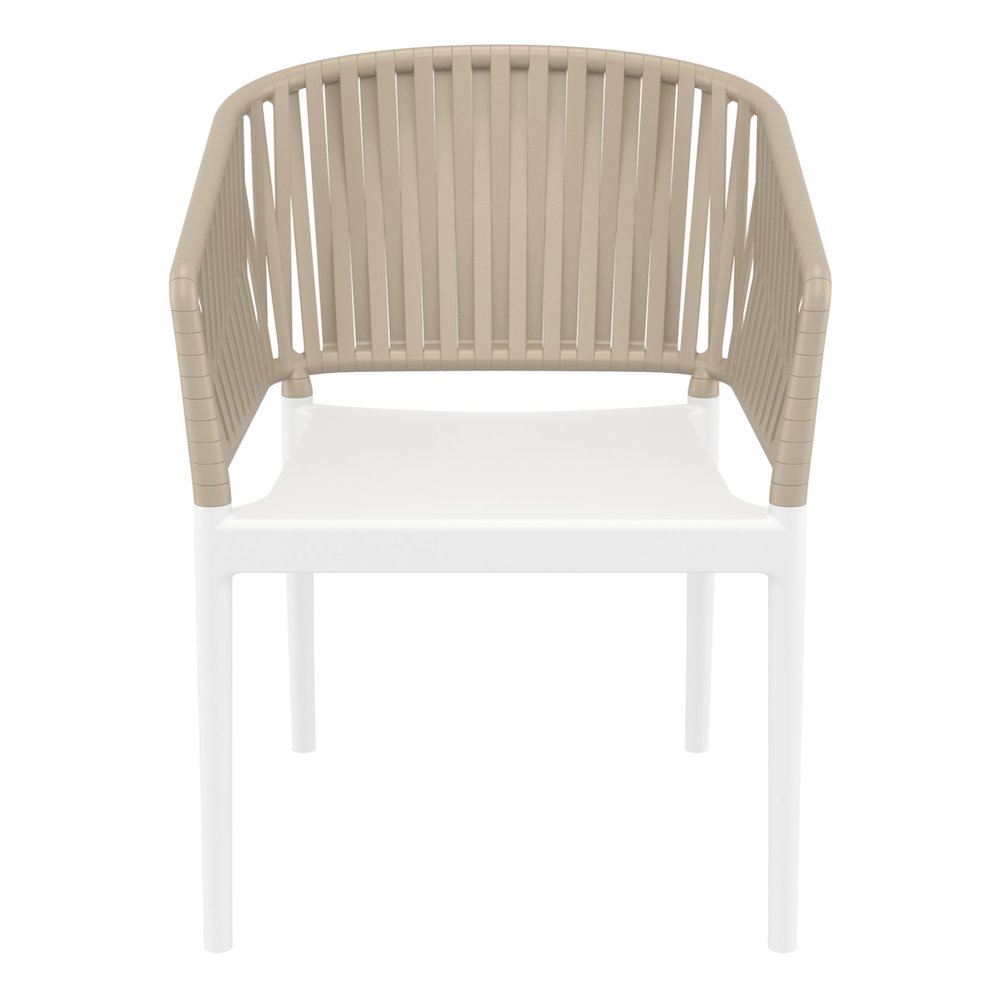 Portofino Armchair White-Taupe. Picture 5