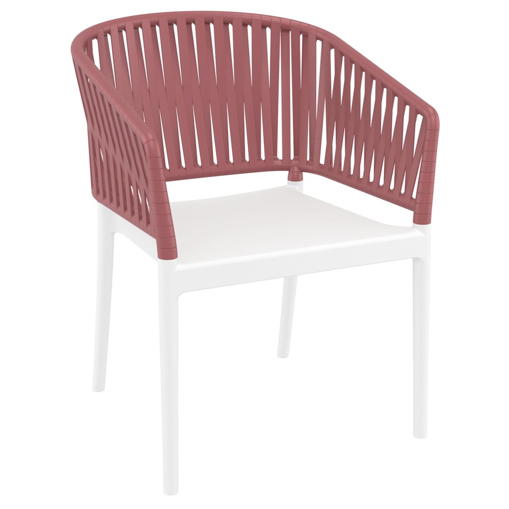 Portofino Armchair White-Marsala. Picture 1