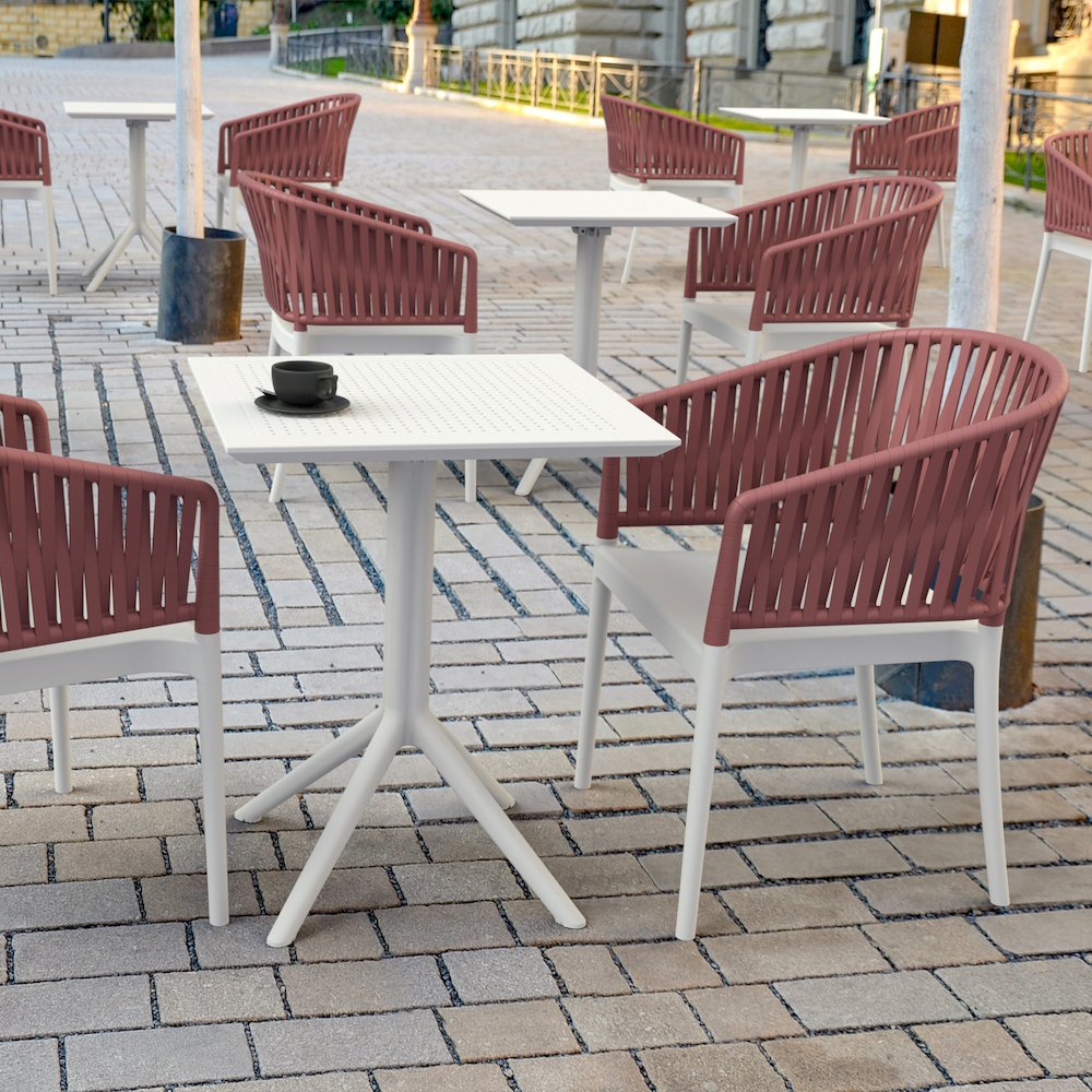 Portofino Armchair White-Marsala. Picture 7