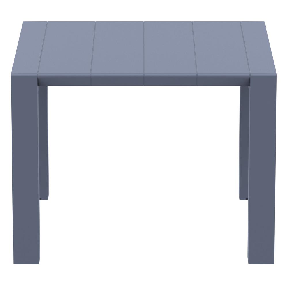 Vegas Dining Table 39 inch to 55 inch Extendable Table Dark Gray. Picture 3