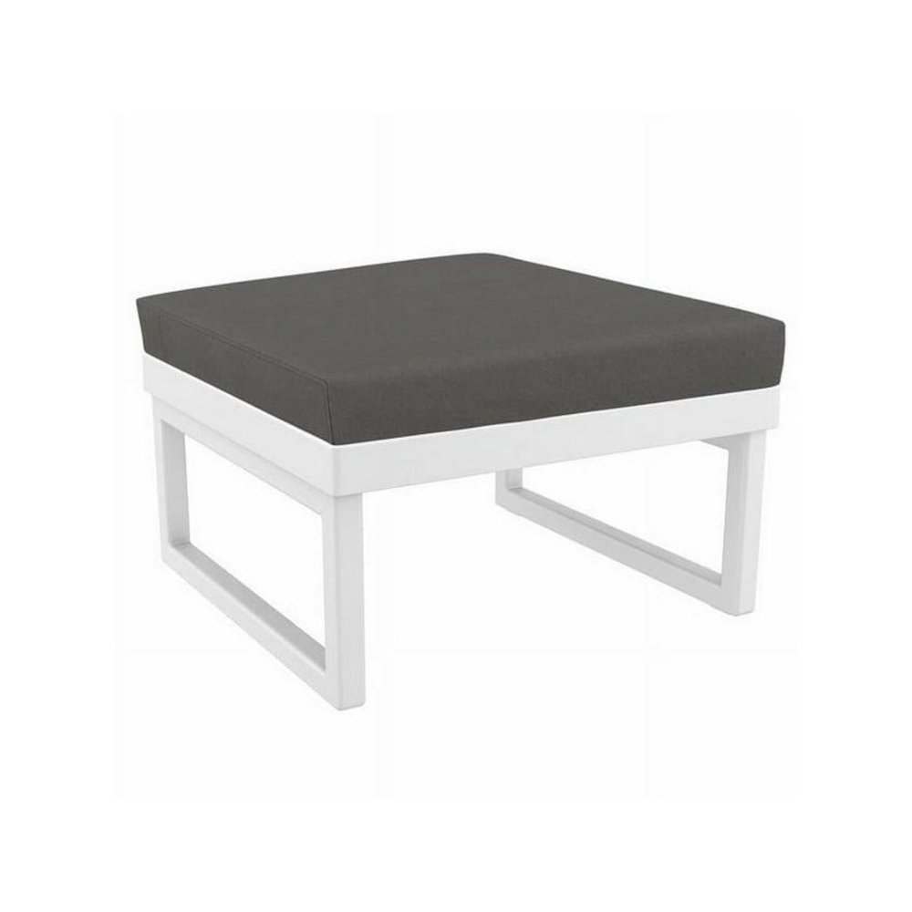 Mykonos Ottoman Cushion Seat Sunbrella Charcoal. Picture 1
