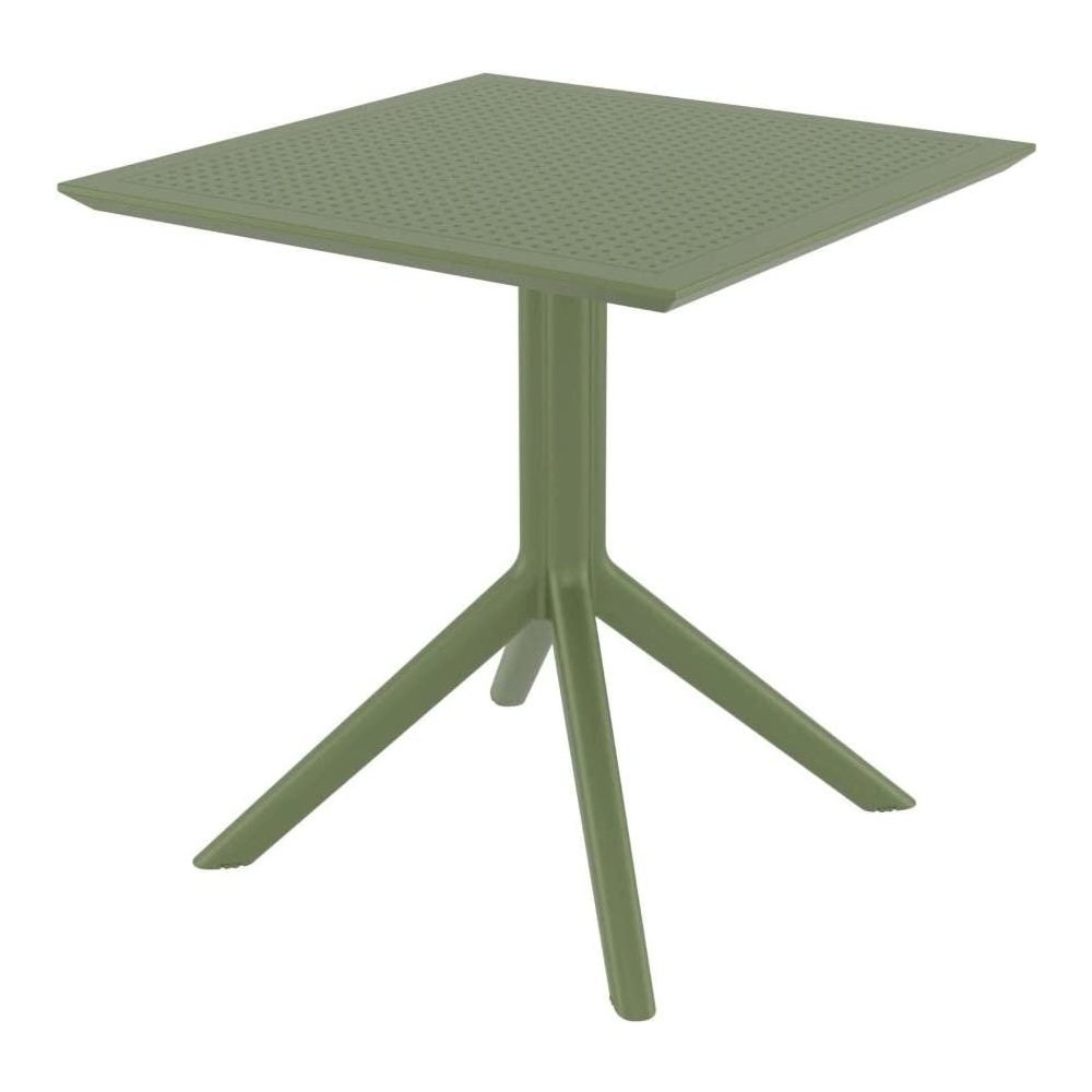 Sky Square Table 27 inch Olive Green. Picture 1