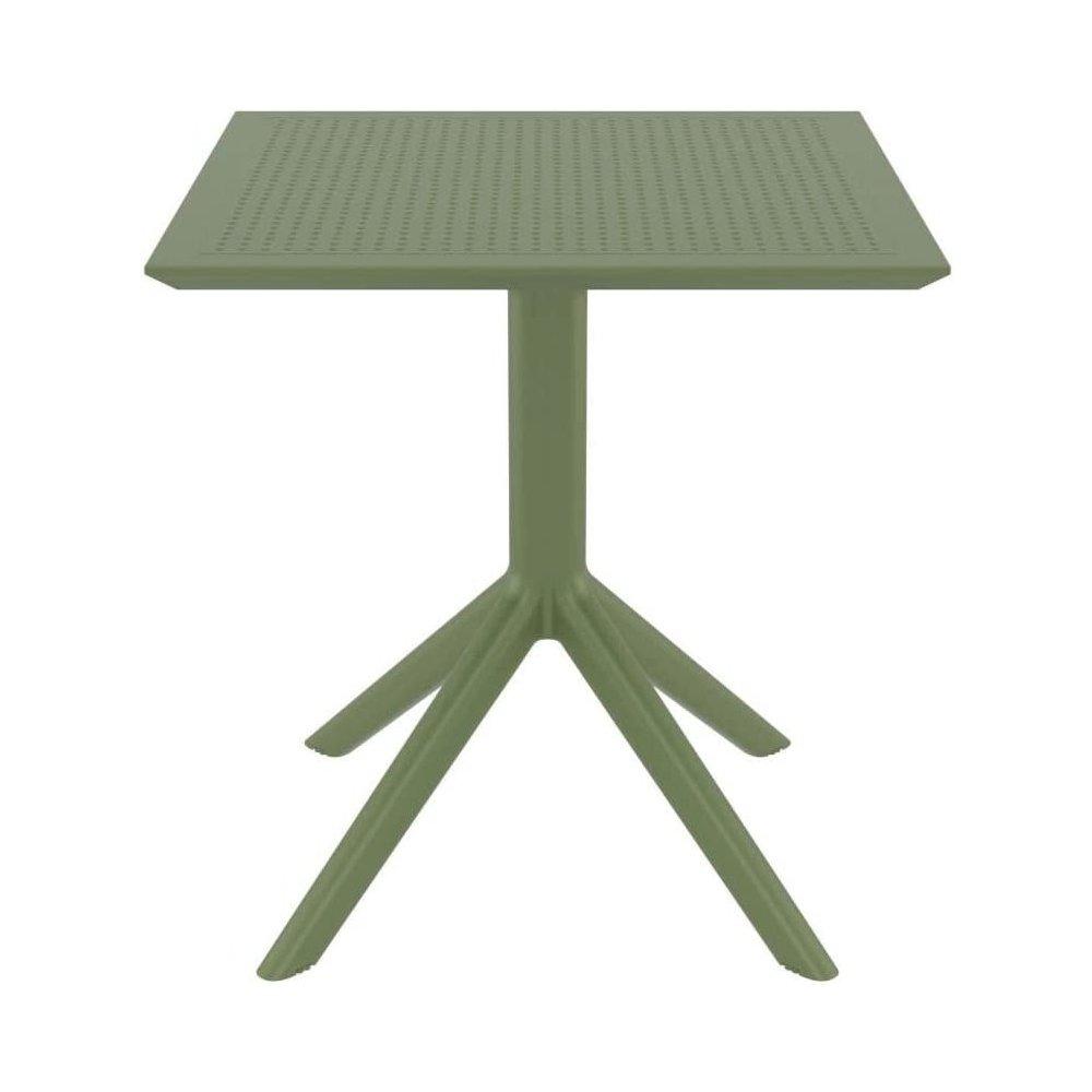 Sky Square Table 27 inch Olive Green. Picture 3