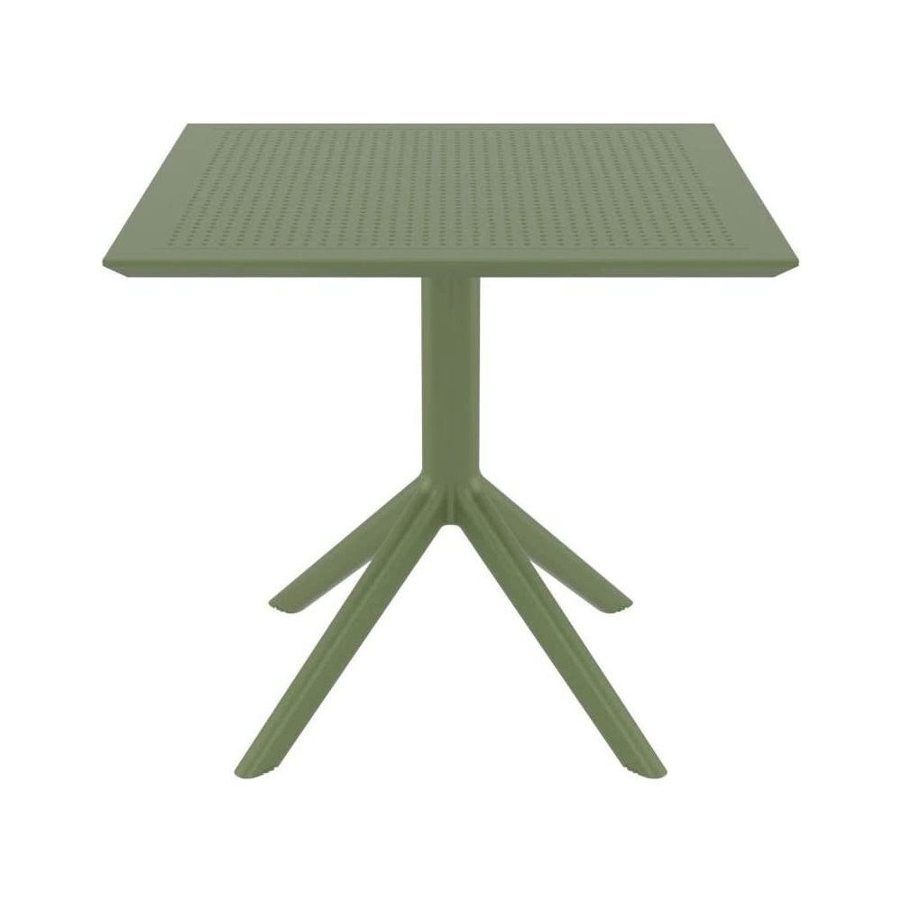 Sky Square Table 31 inch Olive Green. Picture 3