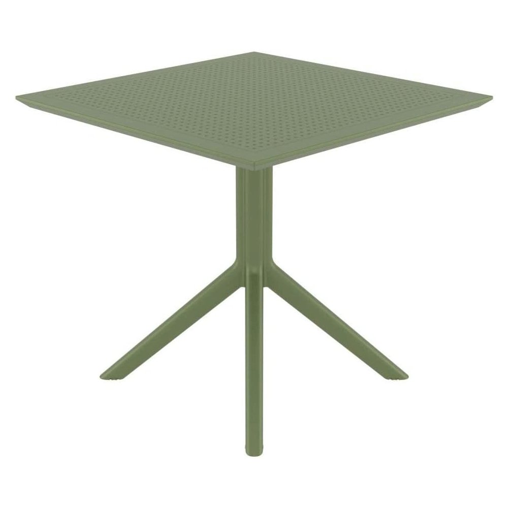 Sky Square Table 31 inch Olive Green. Picture 2