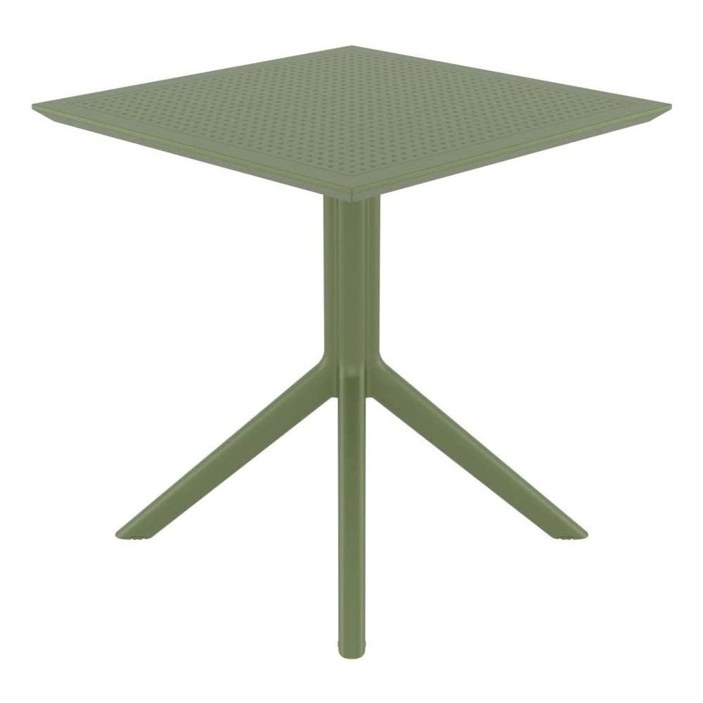 Sky Square Table 27 inch Olive Green. Picture 2