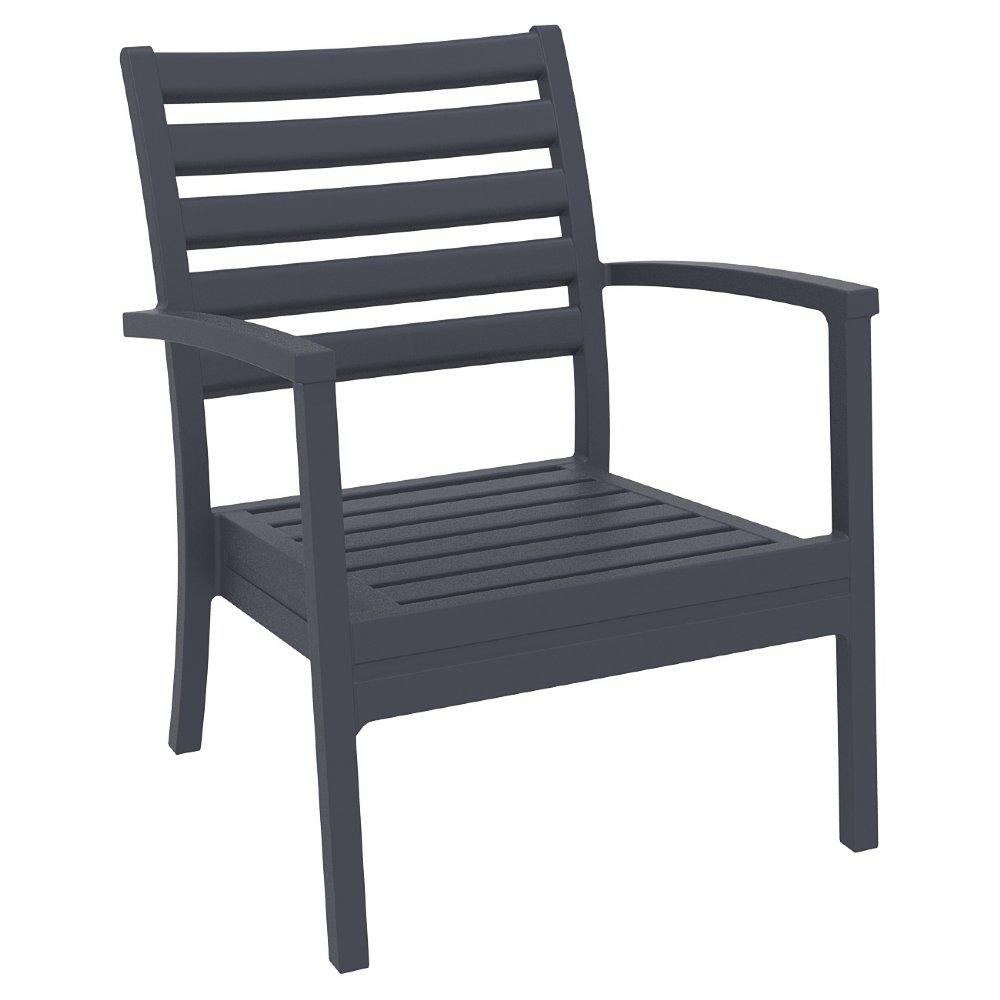 Artemis XL Club Chair Dark Gray, Set of 2. Picture 1