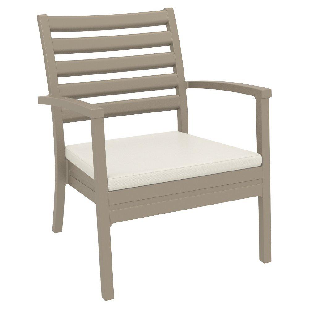 Artemis XL Club Chair in Taupe, Set of 2. Picture 2