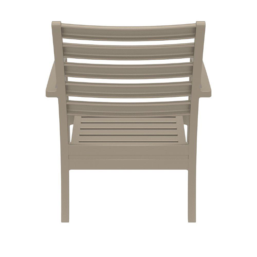 Artemis XL Club Chair in Taupe, Set of 2. Picture 3