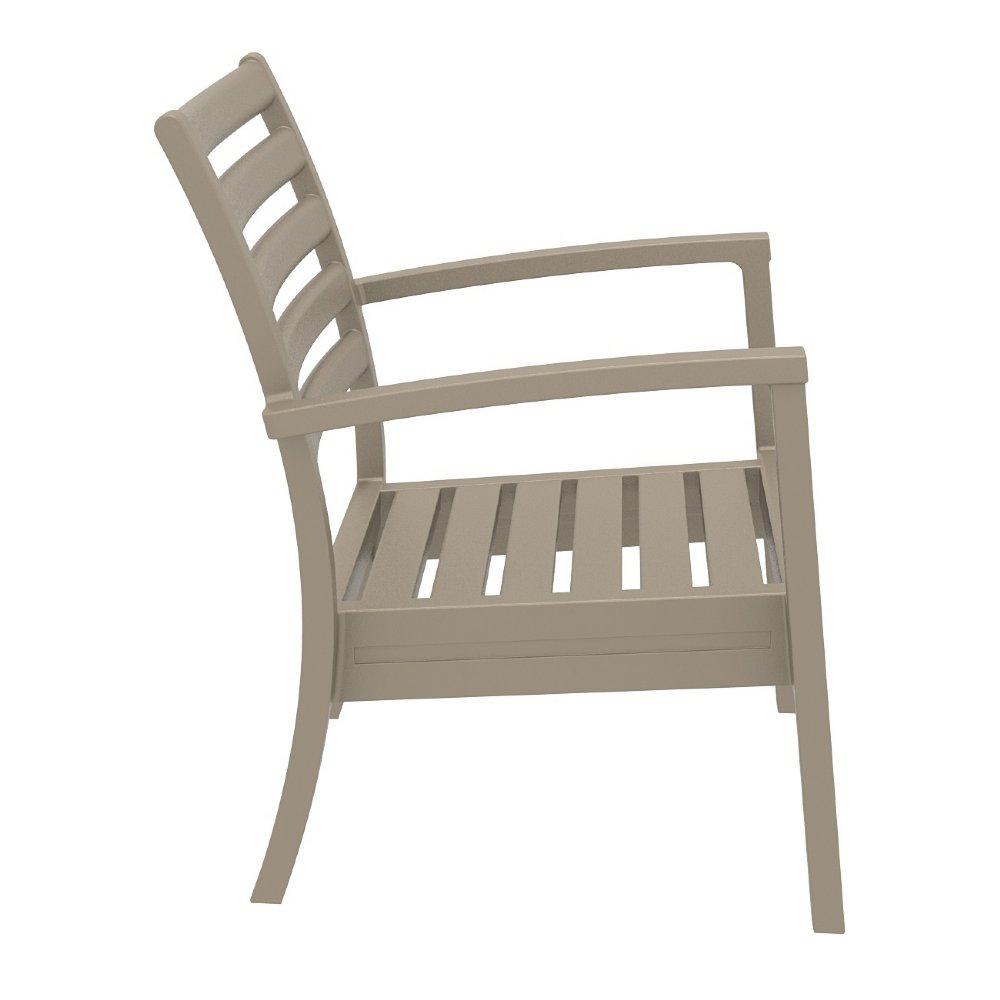 Artemis XL Club Chair in Taupe, Set of 2. Picture 6
