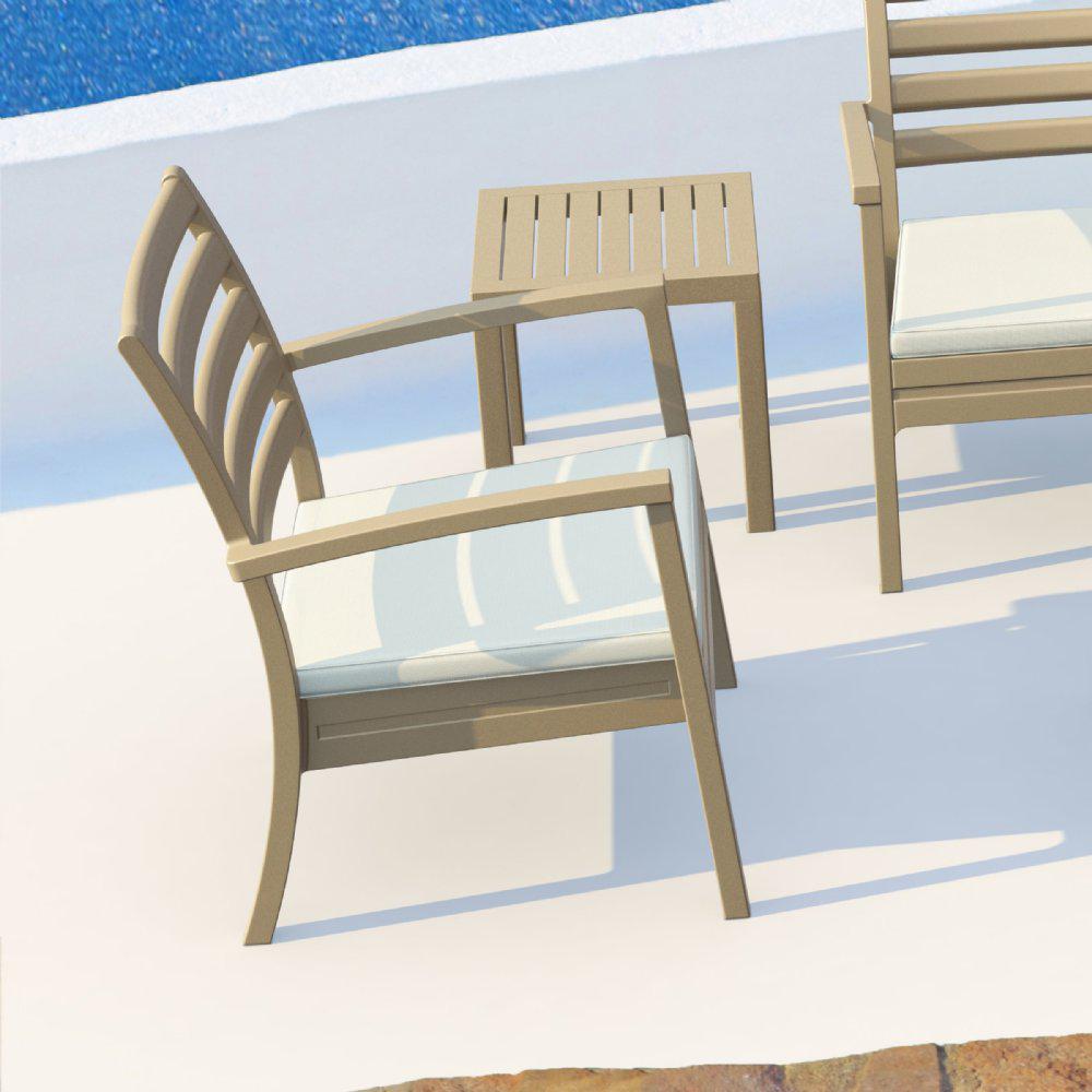 Artemis XL Club Chair in Taupe, Set of 2. Picture 7