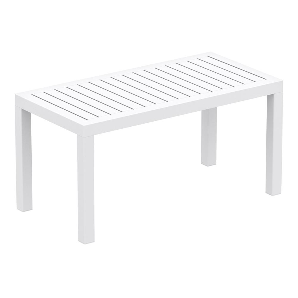 Artemis XL Club Seating Set 7 Piece White with Sunbrella Natural Cushions. Picture 3
