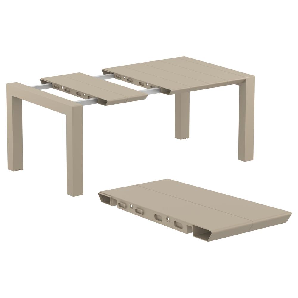 Air XL Extension Dining Set 5 Piece Taupe. Picture 5