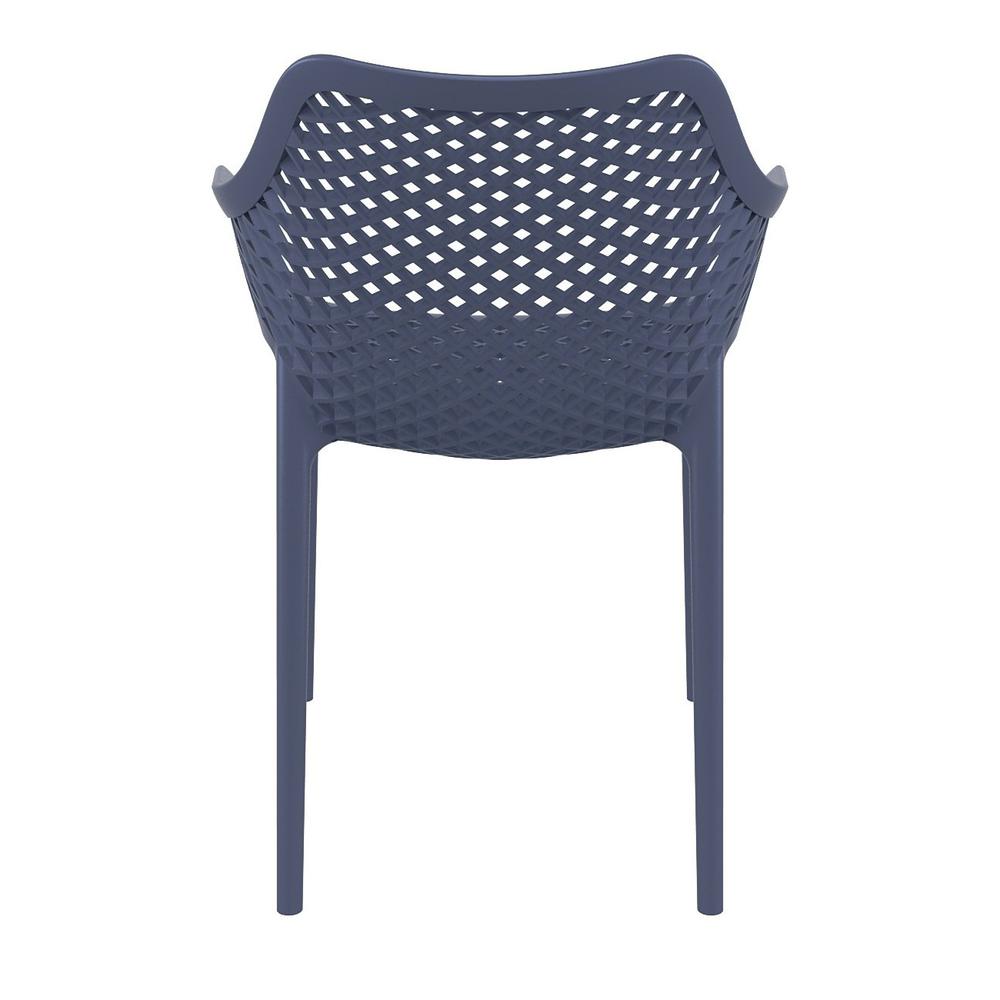 Air XL Outdoor Dining Arm Chair Dark Gray, Set of 2. Picture 5
