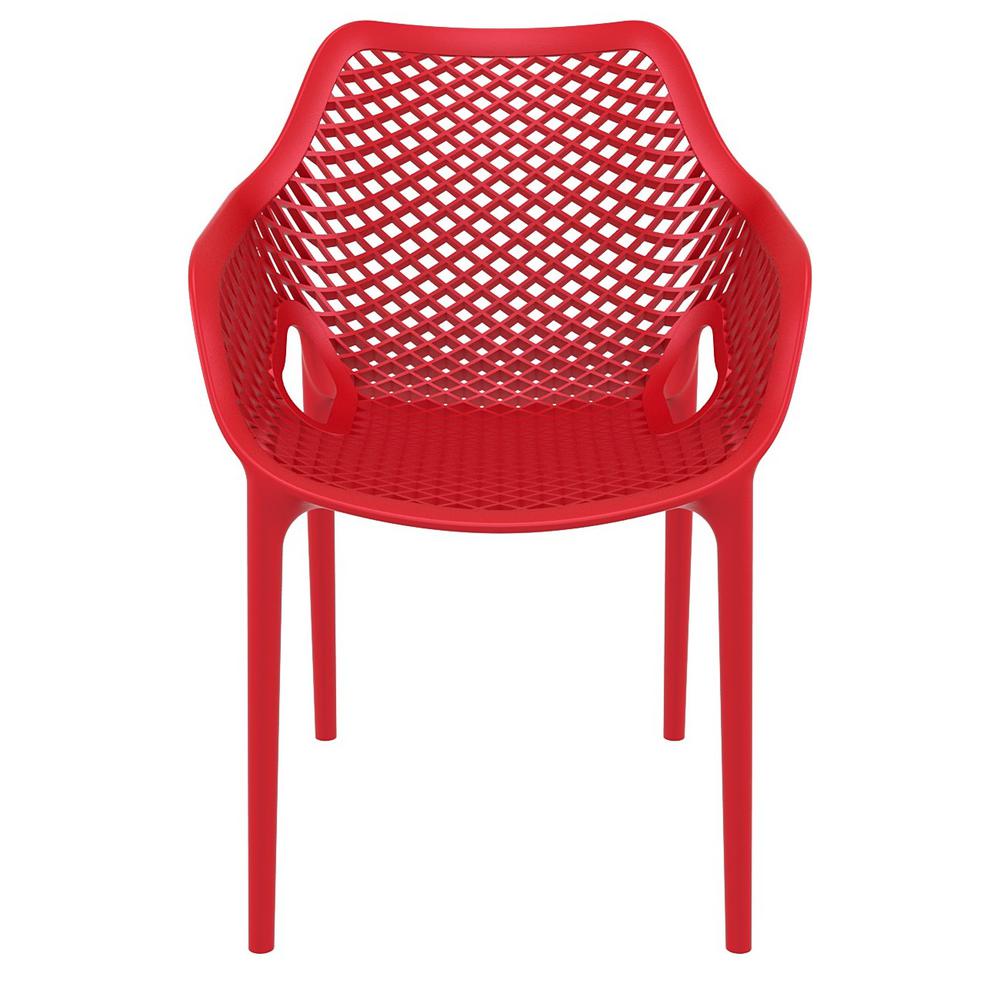 Air XL Outdoor Dining Arm Chair Red, Set of 2. Picture 3