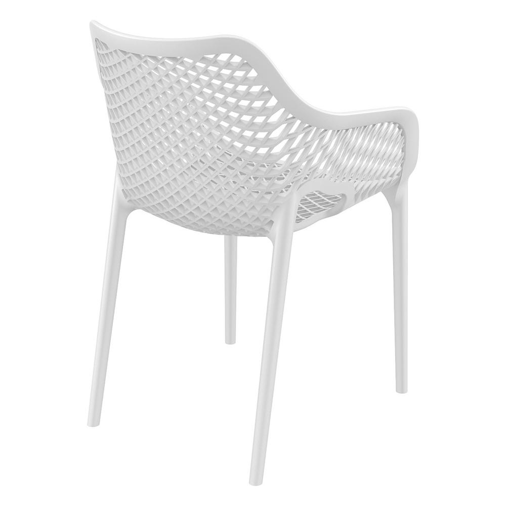 Air XL Outdoor Dining Arm Chair White, Set of 2. Picture 5
