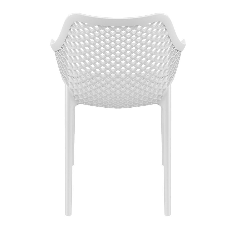 Air XL Outdoor Dining Arm Chair White, Set of 2. Picture 8