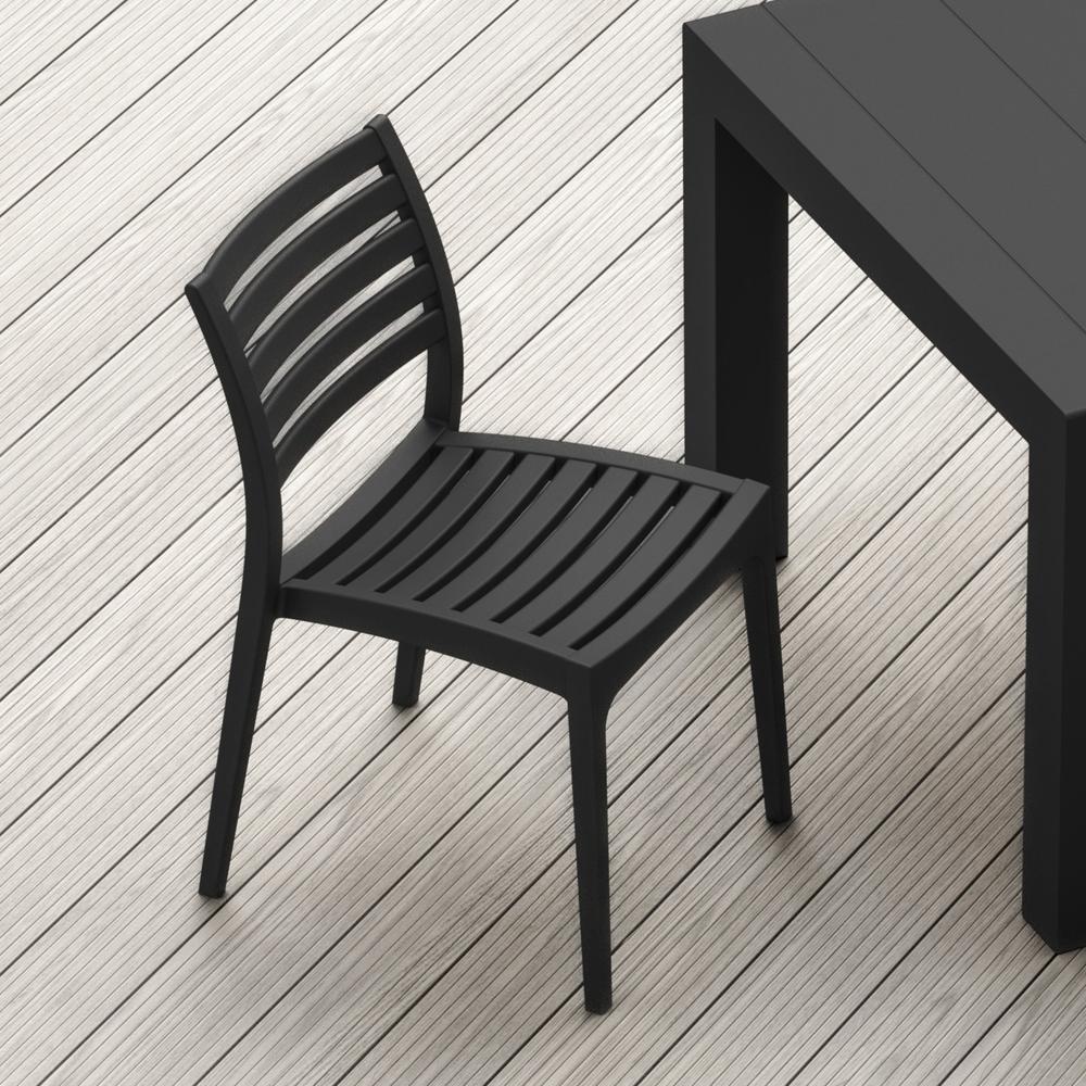 Outdoor Dining Chair, Set of 2, Black, Belen Kox. Picture 6
