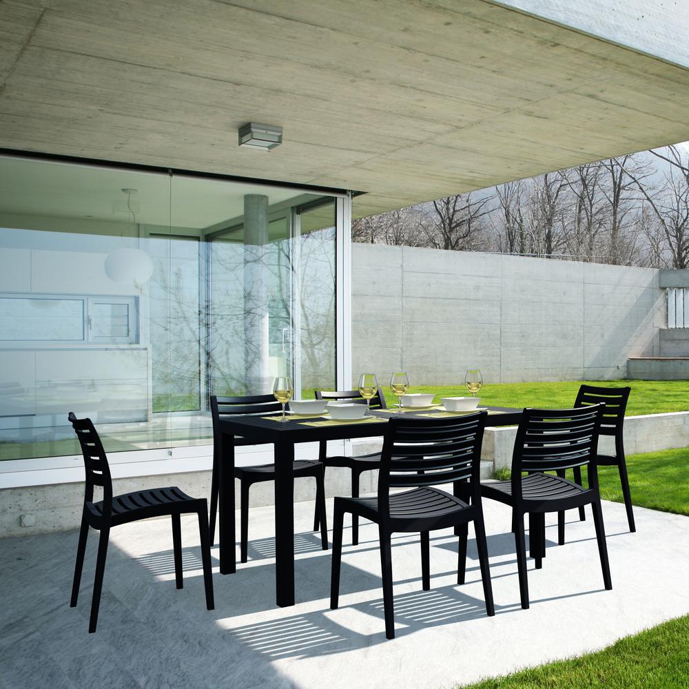 Outdoor Dining Chair, Set of 2, Black, Belen Kox. Picture 9