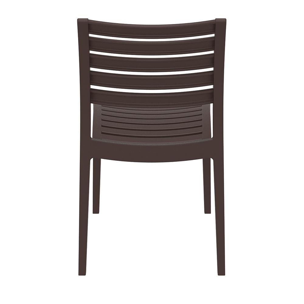 Ares Outdoor Dining Chair Brown, Set of 2. Picture 9