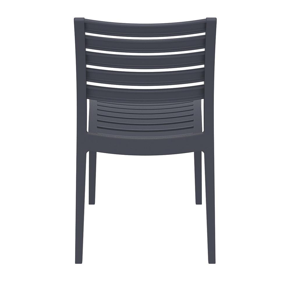 Ares Outdoor Dining Chair Dark Gray, Set of 2. Picture 5