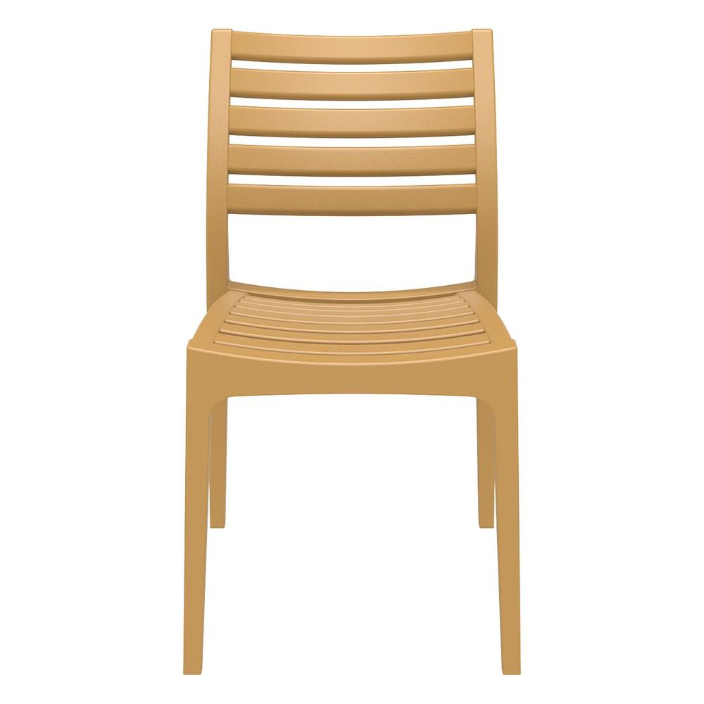 Ares Outdoor Dining Chair Teak Brown, Set of 2. Picture 3