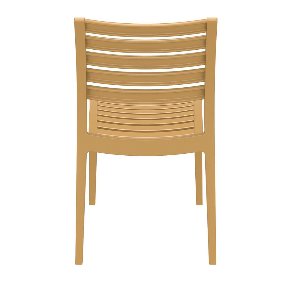 Ares Outdoor Dining Chair Teak Brown, Set of 2. Picture 5