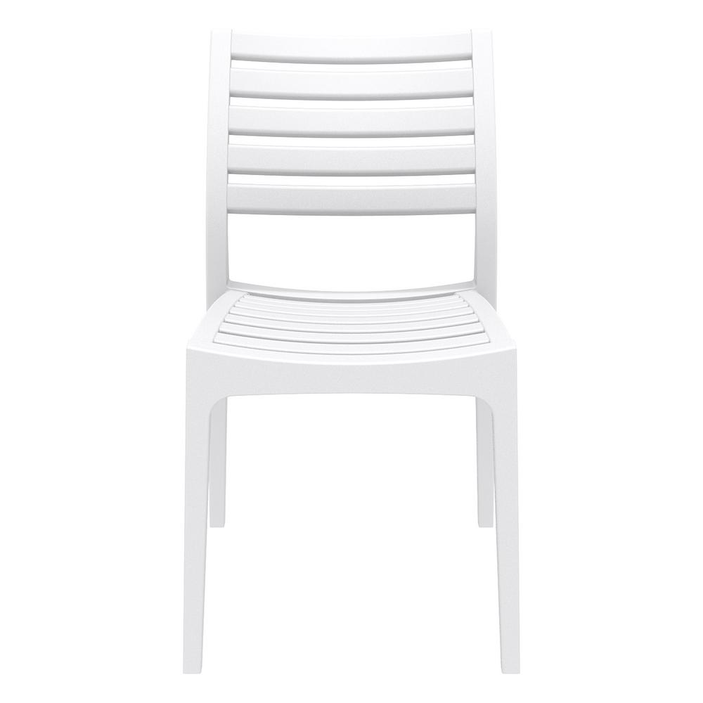 Ares Outdoor Dining Chair White, Set of 2. Picture 3