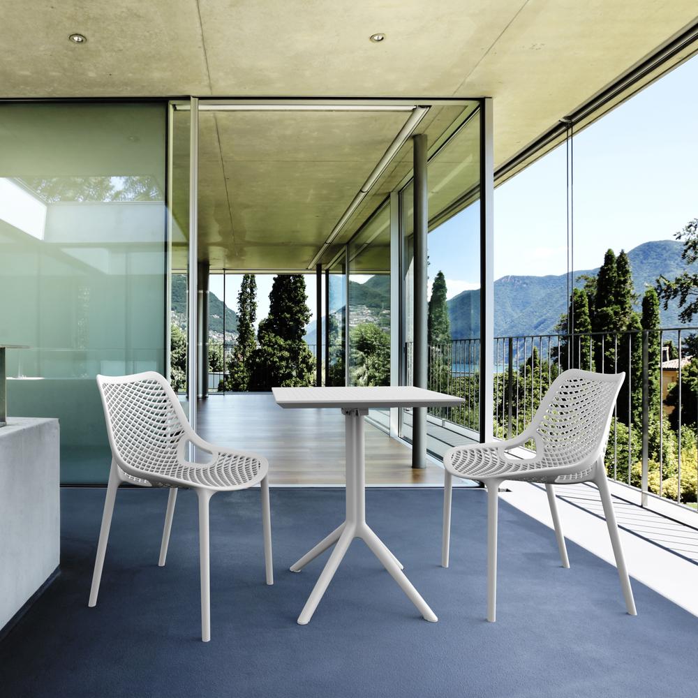 Air Bistro Set 3 Piece White. Picture 1