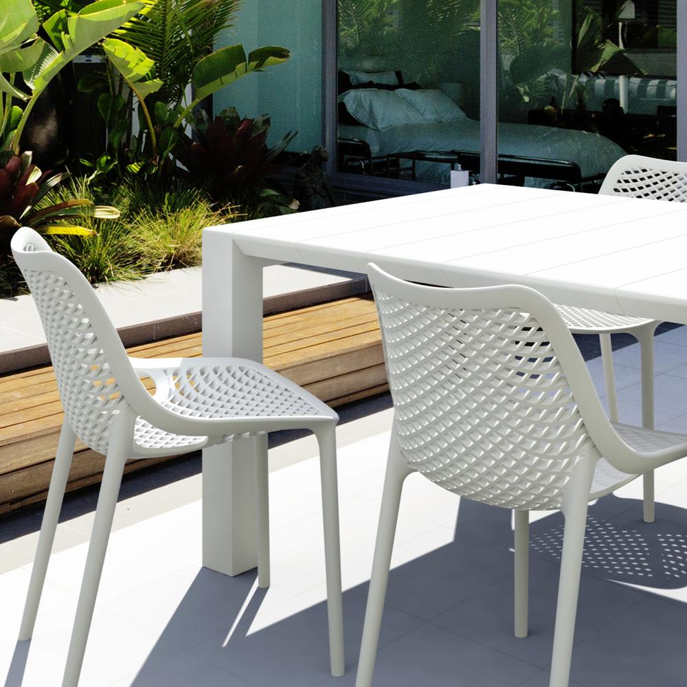 Air Extension Dining Set 5 Piece White. Picture 2