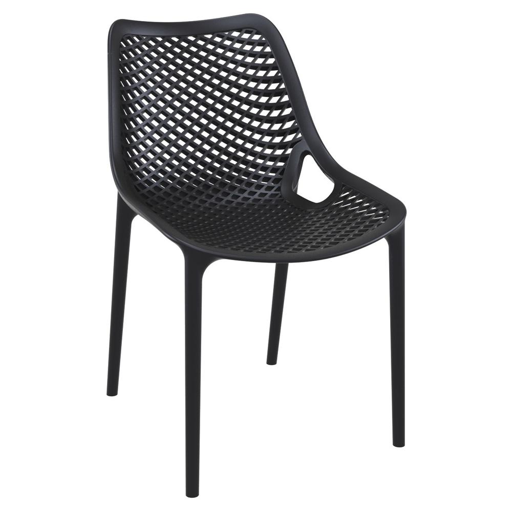 Outdoor Dining Chair, Set of 2, Black, Belen Kox. Picture 1