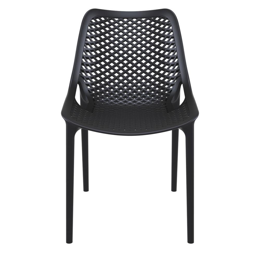 Outdoor Dining Chair, Set of 2, Black, Belen Kox. Picture 3