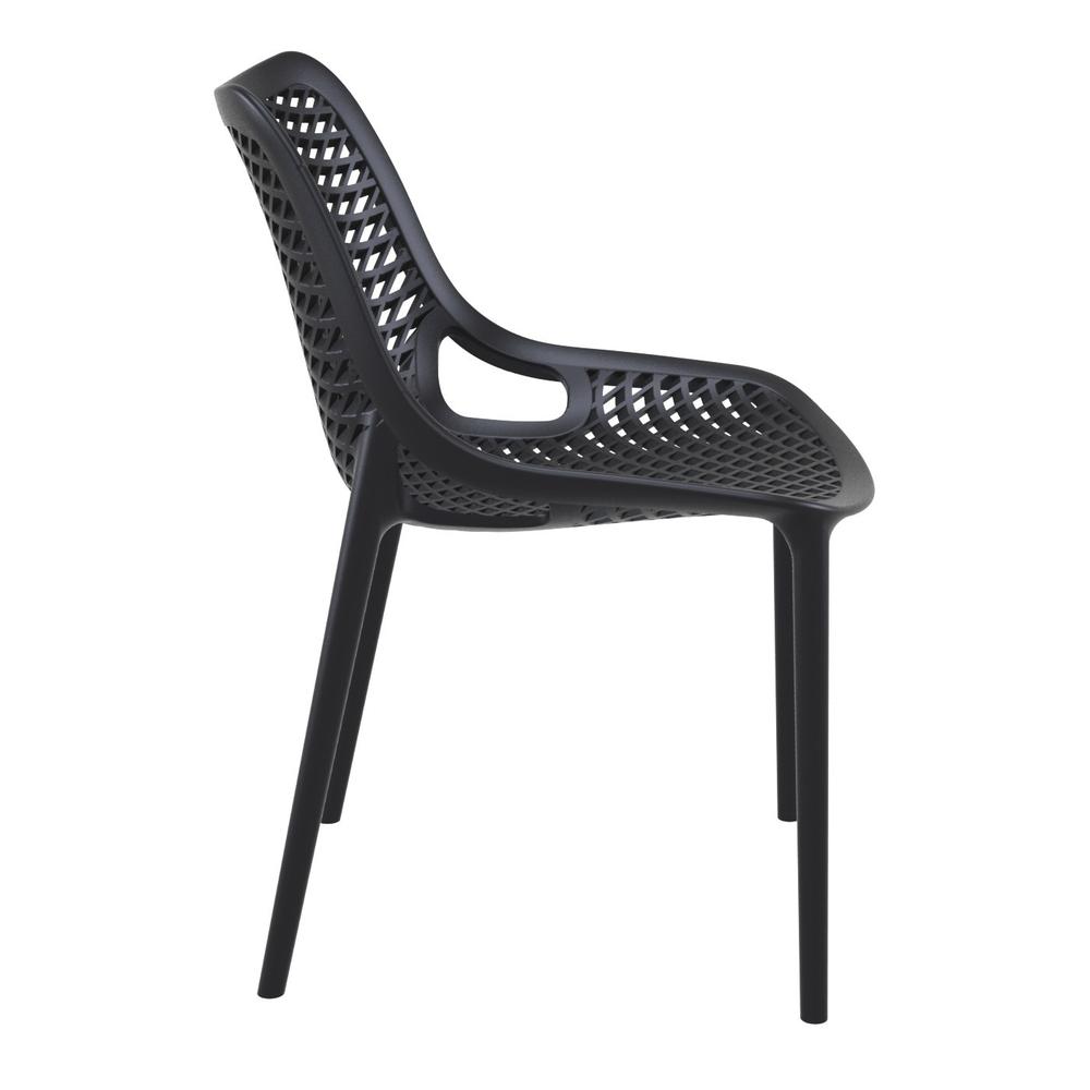 Outdoor Dining Chair, Set of 2, Black, Belen Kox. Picture 4