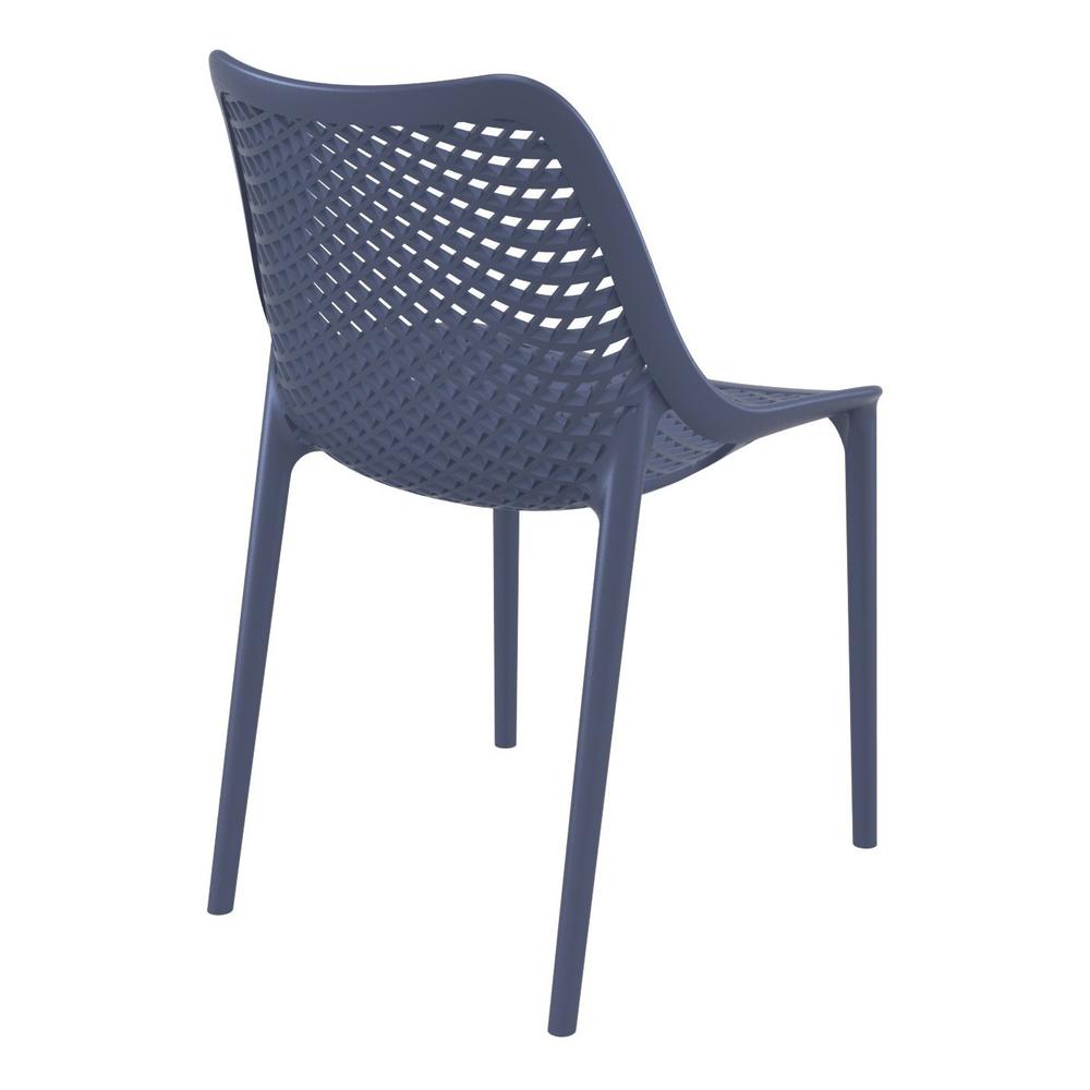 Air Outdoor Dining Chair Dark Gray, Set of 2. Picture 2