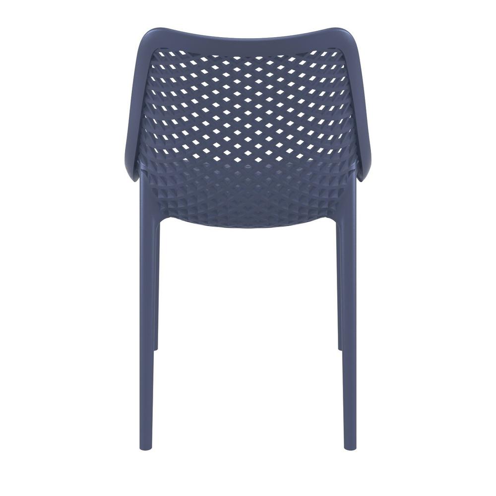 Air Outdoor Dining Chair Dark Gray, Set of 2. Picture 5