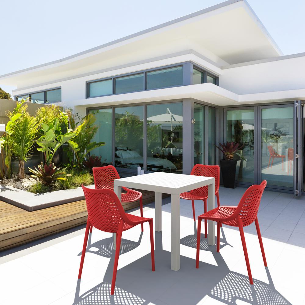 Air Outdoor Dining Chair Red, Set of 2. Picture 4