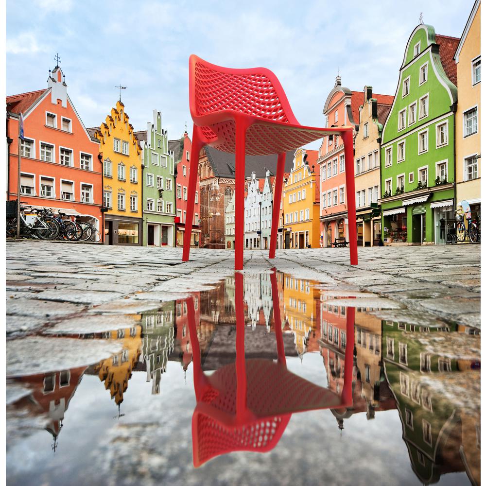Outdoor Dining Chair, Set of 2, Red, Belen Kox. Picture 8